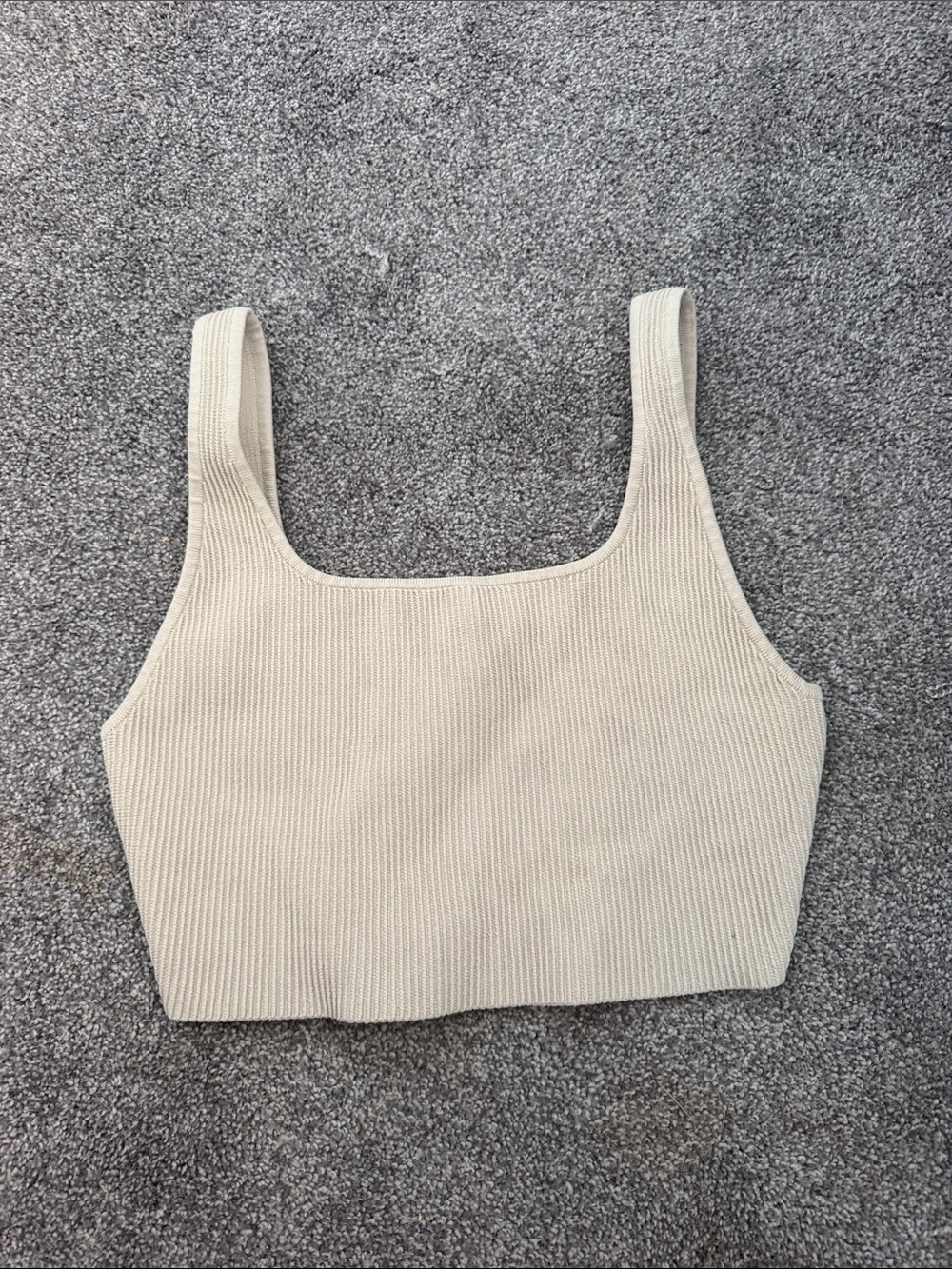 Aritzia// Babaton Sculpt Knit Squareneck Cropped Tank